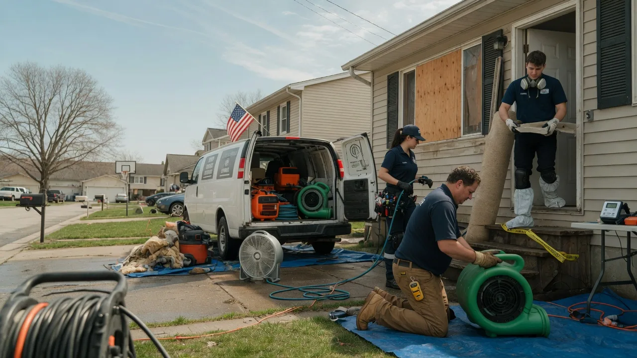 Water Damage Restoration in Buckley, IL near me